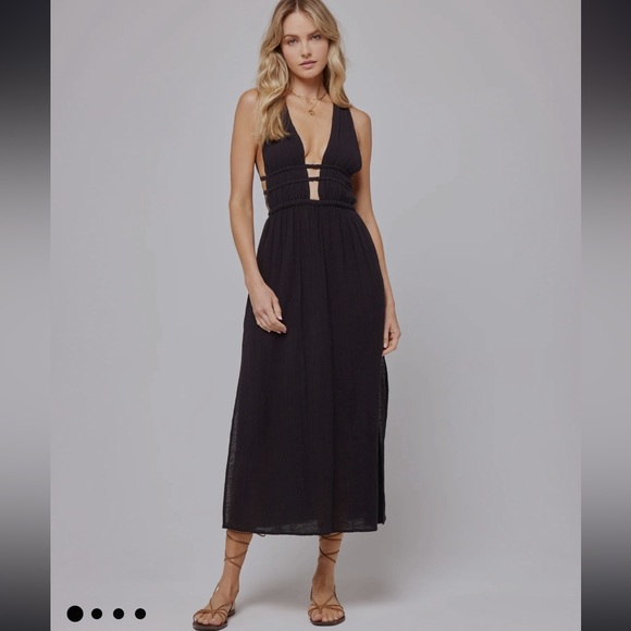 l*space Other - 🔥 NWT L*Space Kira Coverup Women's S Black 100% Cotton Swim Pool Cover